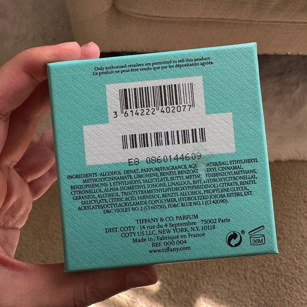 Tiffany & Co. Perfume with Box Used - Picture 4 of 6